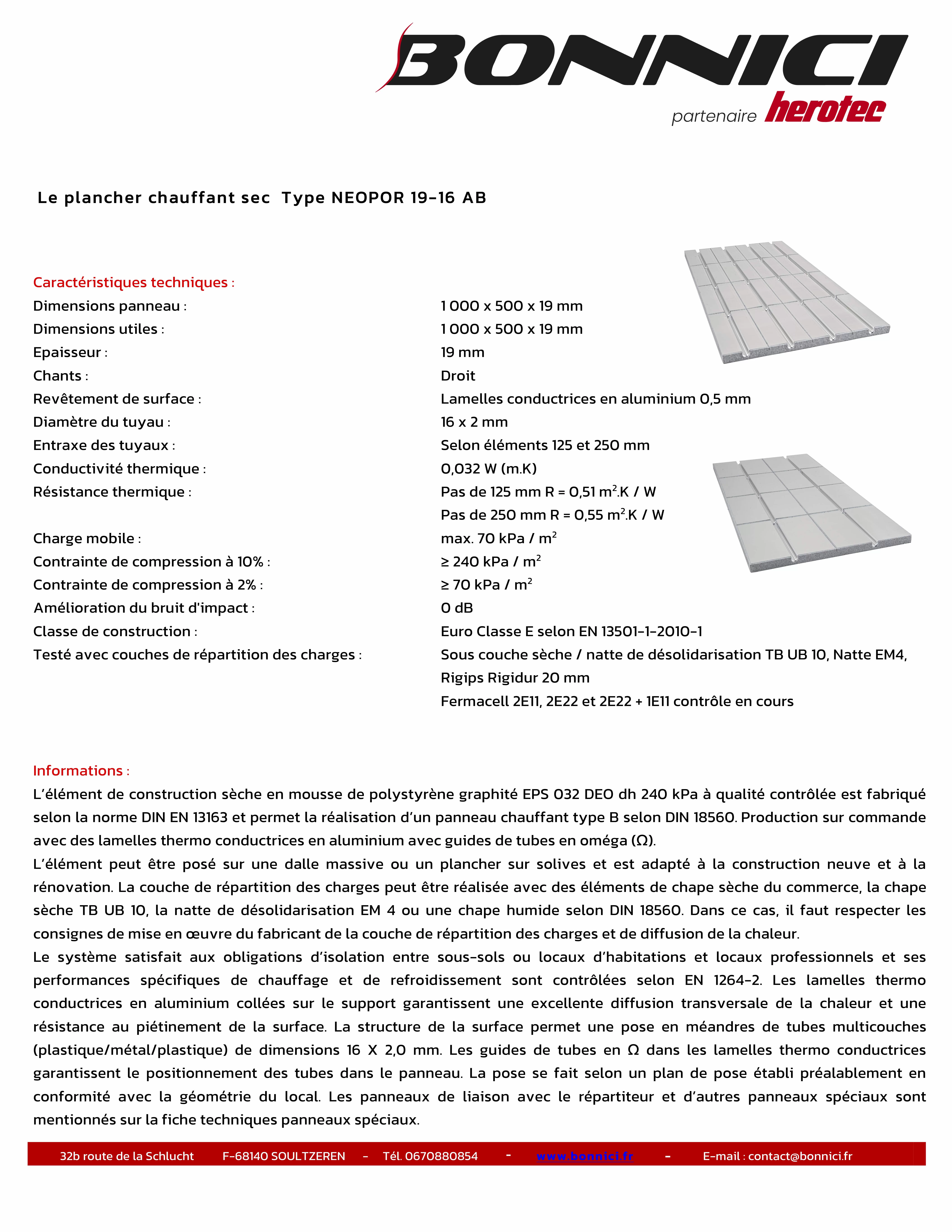 Fichier technique - Neopor 19-16 AB